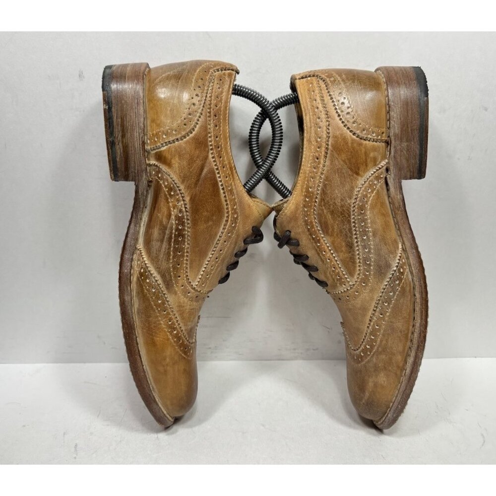 Bed Stu Lita Oxford Shoes Wingtip Cobbler Distressed Leather Women’s Size 10 - Picture 5 of 8